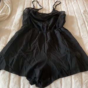 NWT Black cover up / romper